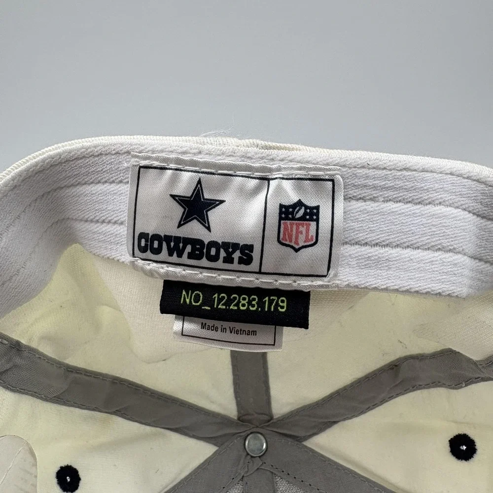 Dallas Cowboys Hat Cap Fitted Mens One Size Blue Gray White NFL Football Stretch